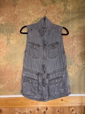 Wax Jeans ~ Gray Utility Vest